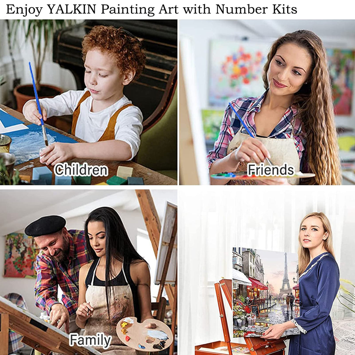 YALKIN Paint by Number for Adults Beginners,DIY Large Size (35.5 x 15.7 inch) Waterfall Paint by Numbers Arts and Crafts Paintwork with Paintbrushes Canvas Oil Painting for Home Decor,Gift YALKIN