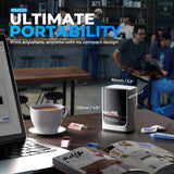 Nelko Label Maker Machine with Tape, PM220 Bluetooth Label Printer, 2 Inch Portable Thermal Printer for Small Business, Address, Logo, Clothing, Sticker Printer for Phones & PC, 1 Count, White Nelko