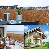 Bamboo Reed Fencing,Decorative Fences, Backyard Reed Fence Rolls 2 ft 3 ft 4 ft 5 ft high, Outdoor Privacy Screen Curtain for Room Porch Pool roof Wall Weatherproof (Size : 91x400CM(3x13ft)) Bcofo