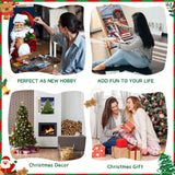 Ninonly Christmas Paint by Numbers Kit, 4 Pack Framed Adults' Paint-by-Number Kits Crafts for Adults Beginner with Wooden Easel, Brushes, Acrylic Painting, 9 * 12 Inch Ninonly