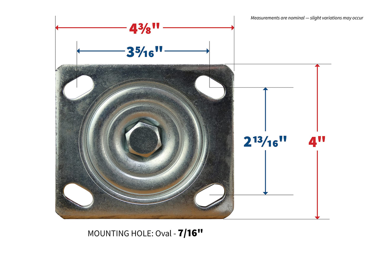 Shepherd Hardware 9794 8-Inch Pneumatic Caster Wheel, Swivel Plate, Steel Hub with Ball Bearings, 5/8-Inch Bore Centered Axle Shepherd