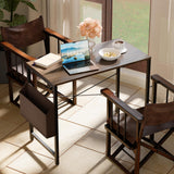 Pamray 32 Inch Computer Desk for Small Spaces with Storage Bag, Home Office Work Desk with Headphone Hook, Small Office Desk Study Writing Table Pamray