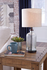 Signature Design by Ashley Bandile Modern Farmhouse 22.5" Seeded Glass Table Lamp, Bronze Signature Design by Ashley