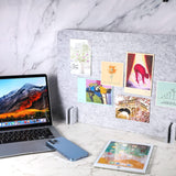 10 Pcs Acoustic Desk Divider 16 x 24 Inch Table Freestanding Privacy Panel Visual Distractions and Noise Reducing Cubicle Sound Proof Dividers Sound Absorbing Furniture Partitions(Anthracite Gray) Fabbay