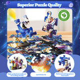 DIGOBAY Glow in The Dark Solar System Jigsaw Puzzles for Kids Ages 4-8, 70 Pieces Kids Space Planet Floor Puzzle Toys Ages 8-10, Large Round Educational Puzzle Toys Gifts for Boys Girls Children DIGOBAY