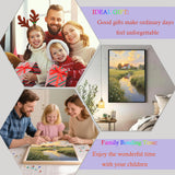 Landscape Diamond Painting Kits for Adults, Sunset Scenery Diamond Art Kits for Beginners, 5D DIY Full Round Drill Farm Diamond Painting Gem Art for Adults, Home Wall Decor 12 x 16 Inch Generic