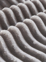 KEIKI 150" U-Shaped Oversized Corduroy Modular Sectional Sofa with 2 Ottomans and Multi Functional Console, 6-Seater Upholstered Couch with USB and 2 Cup Holder, Easy Assembly, for Living Room, Grey KEIKI