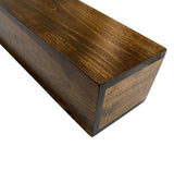 6" Deep Rustic Wood Beam Floating Shelf Fireplace Mantel 36 42 48 54 60 66 72 84 (60, Provincial) Generic