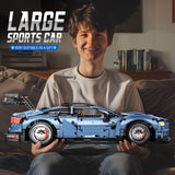 Remote Control Car Building Kit, 1:10 M4 Champion Racing Car Building Blocks and Challenge Construction Toys, Gift for Technical Enthusiasts Adults&Boys Age 14+, with Motors Light Battery (2280PCS) MOCBROPCS