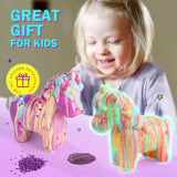 LAOESE Unicorns Paint Pouring Art Kit - DIY Craft for Kids Age 6-12, Arts and Crafts Kit for Girls & Boys, Toys Girls Boy Birthday Gift Ages 4 5 6 7 8 9 10 11 12+ LAOESE