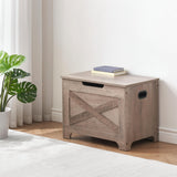 GAOMON Storage Chest, Storage Bench with Safety Hinge, Barn Style Storage Trunk, Wooden Entryway Bench, Shoe Bench, Large Storage Chest for Entryway, Bedroom, Living Room GAOMON