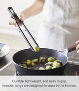 Yamazaki Home Silicone Kitchen Tongs, Silicone, No Assembly Req., Black YAMAZAKI