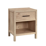 Sauder Pacific View 1-Drawer Night Stand, L: 21.5" x W: 17.48" x H: 25.83", Prime Oak finish Sauder