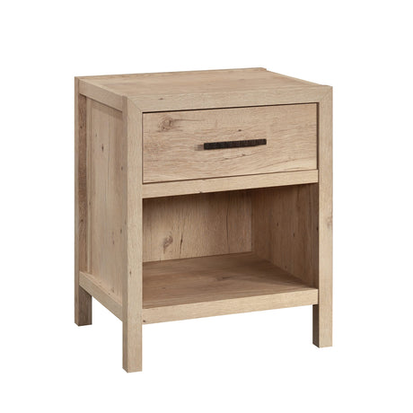 Sauder Pacific View 1-Drawer Night Stand, L: 21.5" x W: 17.48" x H: 25.83", Prime Oak finish Sauder