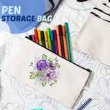 99 Pack Blank Canvas Bag Bulk DIY Craft Canvas Zipper Pouch Sublimation Blanks Canvas Makeup Bag Canvas Pouch Pencil Bag Cosmetic Travel Toiletry Storage Zipper Bag 8.3 x 5 Inch(Gray, Black, White) Colarr