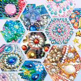 DIY Diamond Art Painting Kit - PU Leather Credit Card Holder Wallet & Coin Purse with Owl Pattern, Zipper Organizer 4.33x3.14in for Adults Santiway