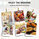 Charcoal Grills Outdoor Barbecue Grill Offset Smoker Portable BBQ Grill with Wheels for Backyard Camping Picnics Dopinmin