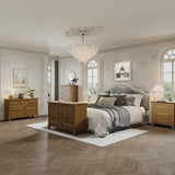 GAOMON Brown Dresser, 7 Drawer Dresser for Bedroom, 47" W Chest of Drawers with Deep Drawers, Closet Dressers with Metal Handle, Thickened Desktop, Wood Rustic Drawers for Hallway, Entryway, Closet GAOMON