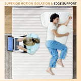 PurrJoys Mattress Double Mattress, 10 Inch Hybrid Memory Foam Firm Full Size Mattres with Hybrid Full Bed Matress in a Box Pressure Relief & Supportive Full Size Mattresses PurrJoys