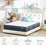 VIZIM Twin Mattress, 12 Inch Twin Size Mattresses in a Box, Memory Foam and and Individual Pocket Springs for Pressure Relief & Motion Isolation, Medium Firm, CertiPUR-US Certified VIZIM