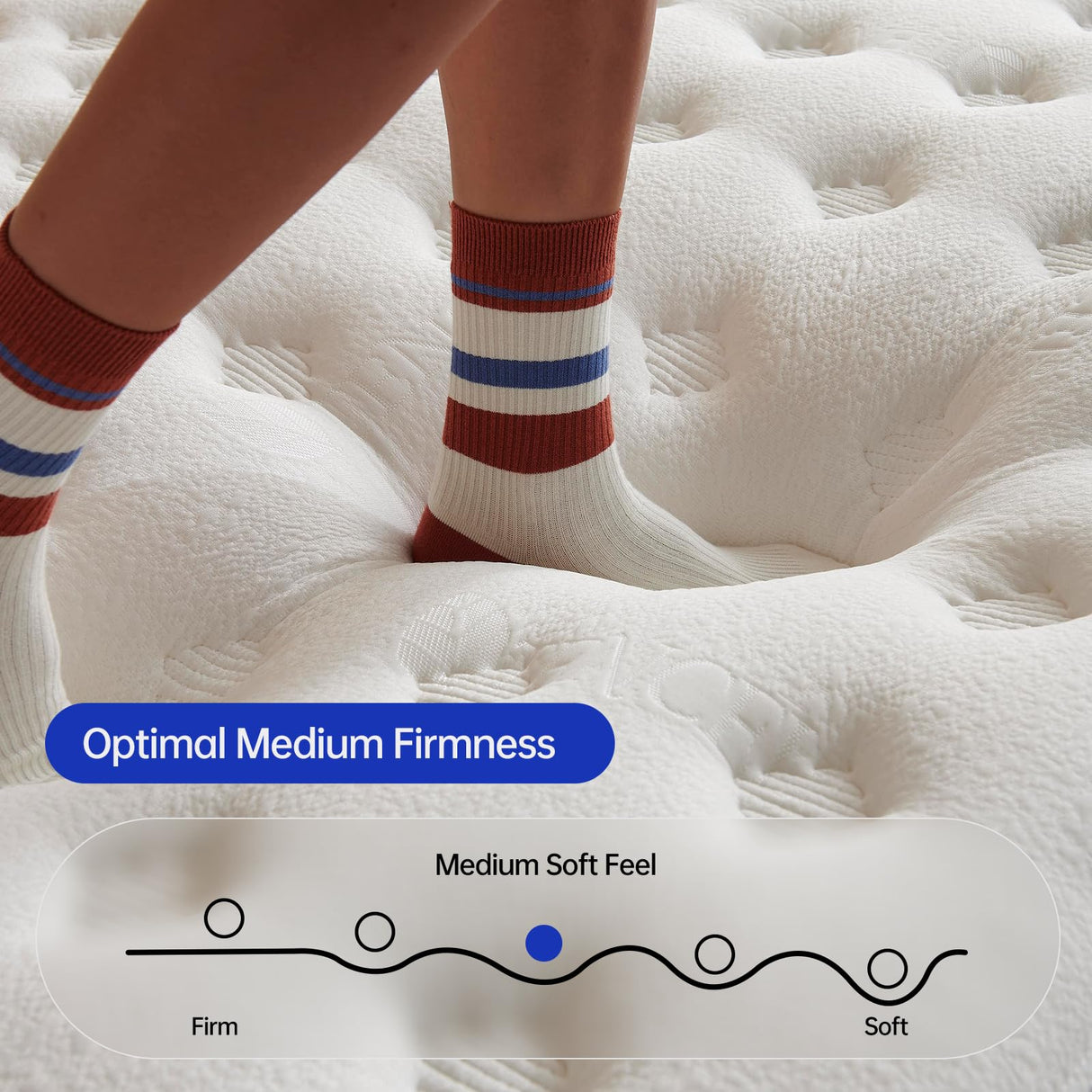 KOULABR Z Queen Size Mattress, 12 Inch Hybrid Mattress in a Box, Gel Memory Foam, Individually Wrapped Pocket Coils Innerspring, Pressure Relief, Medium Firm (12 INCH, Queen (New)) KOULABR Z