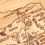 Totally Bamboo A Slice of Life Texas State Serving and Cutting Board, 11" x 8.75" Totally Bamboo