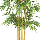 Nearly Natural 64in Bamboo Tree, Fake Bamboo Plants with 7 Natural Trunks, 5.3ft Tall Faux Plants for Indoor Home Decor with 1040 Realistic Fake Leaves Nearly Natural
