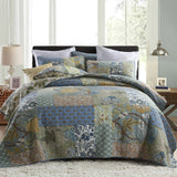 Secgo King Size Comforter Set- 100% Cotton Quilt King Size Set, Green, Sage bedspreads (96 * 108 Inch) with 2 Pillow Shams, Patchwork Reversible Lightweight Bedding Secgo