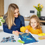 QINRUBB DIY Heart Diamond Painting Kits, Full Drill Butterflies Diamond Art Painting Kits for Adults Beginners, DIY 5D Love Painting by Numbers Dreamland Diamond Art Kits for Home Decor 12x16inch QINRUBB