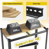 DurayLoly 78" H Metal Shelving 6 Tier Garage Shelving Adjustable 2400LBS Storage Shelves Heavy Duty Pantry Shelves for Kitchen Closet Basement Warehouse DurayLoly