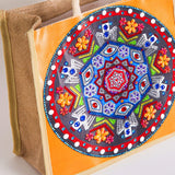 DOOSAI Diamond Painting Canvas Tote Bags 4 Pack Boho Diamond Dots Art Kits Shoulder Bags 5D DIY Handbags Handmade Gifts Reusable Shopping Bags with Handles for Women Adults Work (Mandala Flowers) DOOSAI