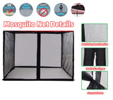 Mosquito Net for 10x10 Canopy Tent,Replacement Mosquito Netting for Gazebo Netting Screen Mosquito Screen Canopy for Camping for Patio Tent 10x10' (Mosquito Netting Only, Black 1) TONESLY