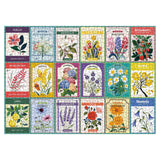 Flower Puzzles for Adults 1000 Piece, Vintage Collage Jigsaw Puzzles, Retro Houseplant Seed Puzzle for Stamp Lovers IdeaBazar