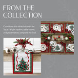 Elrene Home Fashions Villeroy & Boch Toy's Delight Christmas Wrinkle Resistant Fabric Tablecloth, Holiday Table Decor, 60"x102" Rectangle, Multi Elrene