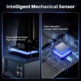 ELEGOO Saturn 4 Ultra 12K MSLA Resin 3D Printer, Smart Mechanical Sensor, Fast Printing Up to 150mm/h, AI Camera, WiFi Cluster Printing, Automatic Leveling, Large Printing Size 218.88*122.88*220mm³ ELEGOO