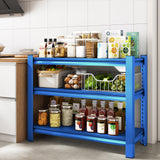 Rufokisa 40" W Garage Shelving Heavy Duty，1500LBS Loads Adjustable Garage Storage Shelves,3-Tier Metal Storage Racks and Shelving Units, Utility Rack Shelves,40”W x 18”D x 36”H,Blue Rufokisa