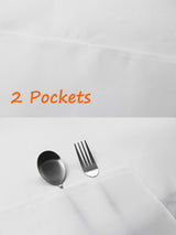 Hi loyaya White Aprons Bulk with Pockets for Women Girls Adults Chef, Set of 10 Kitchen Bib Apron for Cooking Baking Restaurant Painting DIY (10, White) Hi loyaya