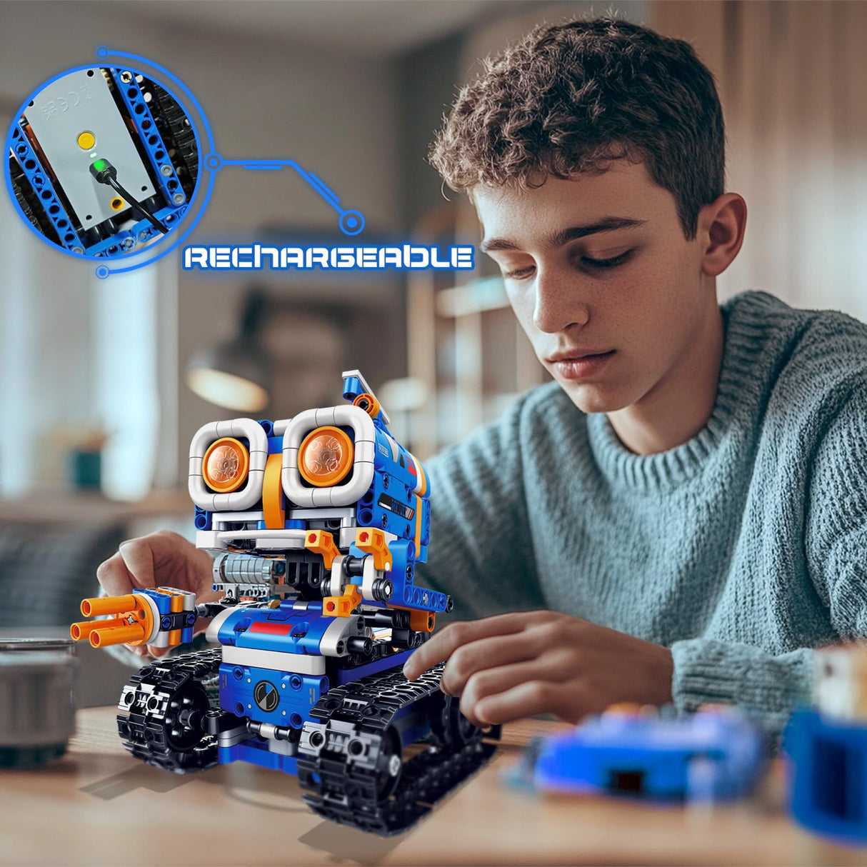 Demkia 5in1 STEM Robot Building Kit, 560 PCS APP/Remote Control Mech RC Robotics for Kids Ages 8-12, Science Kit Coding Robots Toy Set, Birthday Gifts for Boys Age 8-14+ Demkia
