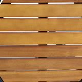 Christopher Knight Home END Table, Black Metal + Teak Christopher Knight Home