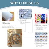 JOASURA Moon Diamond Painting Kits for Adults,DIY Diamond Art Painting Round Full Drill 12x16in,5D Diamond Dots Art for Beginning Home Wall Decor JOASURA