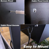 SOULYI Safe Box, 0.5 Cubic Feet Small Safe with Digital Keypad Override Keys, Money Safe Mounted on Wall Floor of Home Office Hotel For Jewelry Document Cash Gun Storage SOULYI