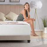 5/6/8/10/12-inch Gel Memory Foam Queen Size Mattresses in A Box Lucid Mattress for Cool Sleep & Pressure Relief Quee Size Mattresses Medium Firm Mattress,CertiPUR-US 80×60×12，White Yewuli