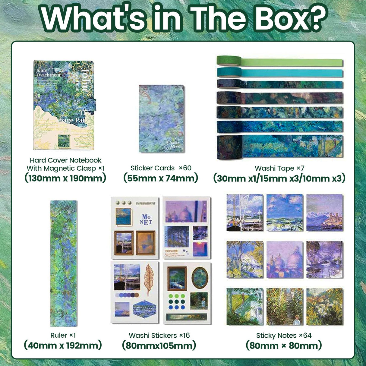 PANZIYU Charming Oil Painting DIY Journal Kit, Scrapbook Kit for Girls Ages 8-14,Journaling Art Crafts for Women, Scrapbooking Supplies，Stationary Set for Teens - The Cabbage Patch PANZIYU