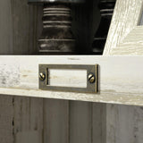 Sauder Barrister Lane Tall Bookcase/Book Shelf 10 Cube Cubby Storage Organizer, L: 35.55" x W: 13.5" x H: 75.04", White Plank Sauder