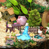 CHAKANLX Fairy Garden Accessories, Fairies Welcome Garden Kit, 48pcs Miniature Fairy Garden Ornament for Christmas Decoration Fairy Garden Potted Plant Desk Decor CHAKANLX
