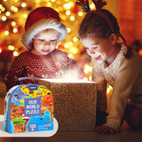 Mideer Floor Puzzle for Kids 4-8, 100 Piece World Map Jigsaw Puzzle with Continents, Geography Educational Toys for Boys and Girls, Globe Atlas Puzzle Maps Preschool Learning Game for Kids Ages 4-6 MiDeer