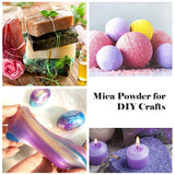 Silver Mica Powder Pigment (100g) -Cosmetic Grade Metallic Mica Powder for Epoxy Resin, Lip Gloss, Soap,Candle Making,Bath Bombs,Tumblers, Jewelry, Dyes, and DIY Crafting Projects(Silver Grey, 3.5oz) BIJIZME