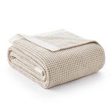 Amélie Home Waffle Throw Blanket for Couch, Soft Cozy Chenille Knit Blanket Warm Decorative Throw for Sofa, 50"x60", Beige Amélie Home