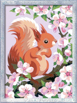 Ravensburger CreArt Spring Squirrel Paint by Numbers Kit for Kids - Painting Arts and Crafts for Ages 9 and Up Ravensburger