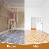 4 Pieces Reusable Tile Stencil 12 x 12 Inches Wall Templates Tile Pattern Stencil Drawing Templates for DIY Scrapbooks Wall Floor Home Decors (Flower Style) Zonon